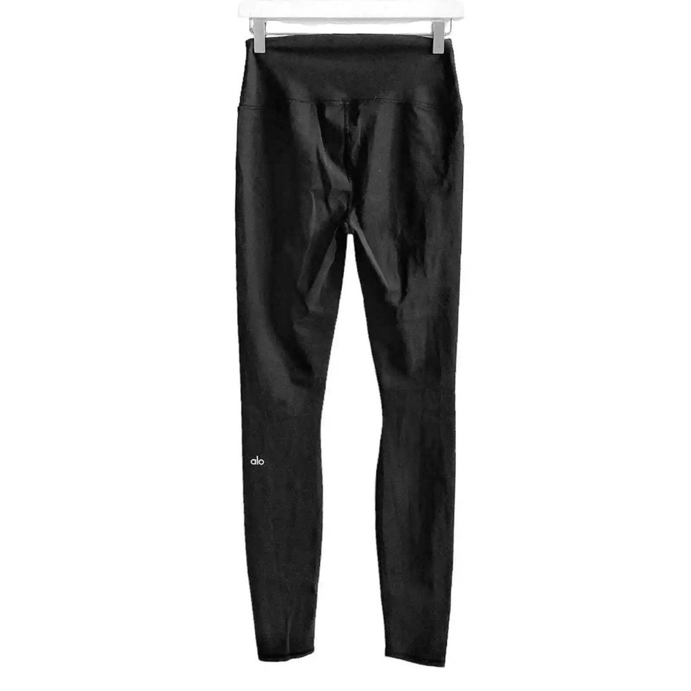 Alo Yoga High Waisted Ripped Warrior Leggings - Black - Small NWOT - Picture 2 of 14